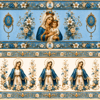 Tecido Tricoline Barrado Religioso Católico 100% Algodão – Mensagens de Fé DGST917040