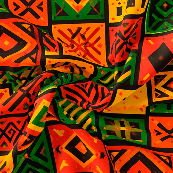 TECIDO TRICOLINE EXCLUSIVO 100% ALGODÃO - MANDALAS AFRICANAS - GEOMETRICO - DGMA916507