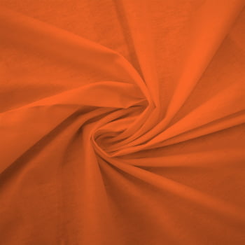 TECIDO TRICOLINE LISO LARANJA 100% ALGODÃO - TRLI40069