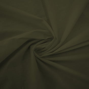TECIDO TRICOLINE LISO VERDE OLIVA 100% ALGODÃO - TRLI40071