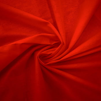 TECIDO TRICOLINE LISO VERMELHO FOGO 100% ALGODÃO - TRLI40060