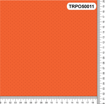 TECIDO TRICOLINE 100% ALGODÃO POÁS LARANJA - TRPO50011