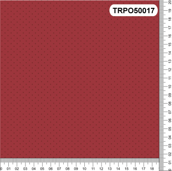 TECIDO TRICOLINE 100% ALGODÃO POÁS VERMELHO - TRPO50017