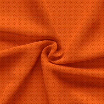 TECIDO TRICOLINE ESTAMPADO 100% ALGODÃO MINI POÁS LARANJA - TRPC0006