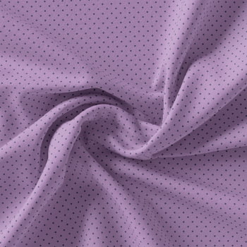 TECIDO TRICOLINE ESTAMPADO 100% ALGODÃO MINI POÁS LILÁS - TRPC0013 TECIDO TRICOLINE ESTAMPADO 100% ALGODÃO MINI POÁS LILÁS - TRPC0013