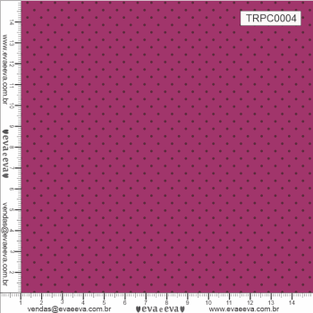 TECIDO TRICOLINE ESTAMPADO 100% ALGODÃO MINI POÁS ROSA - TRPC0004