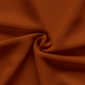 TECIDO TRICOLINE ESTAMPADO 100% ALGODÃO MINI POÁS TERRACOTA - TRPC0007