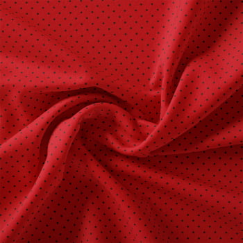TECIDO TRICOLINE ESTAMPADO 100% ALGODÃO MINI PÓAS VERMELHO - TRPC0003 TECIDO TRICOLINE ESTAMPADO 100% ALGODÃO MINI PÓAS VERMELHO - TRPC0003