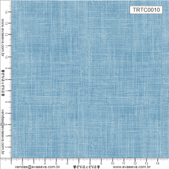 TECIDO TRICOLINE ESTAMPADO 100% ALGODÃO - NEUTRO - AZUL BEBÊ - TRTC0010