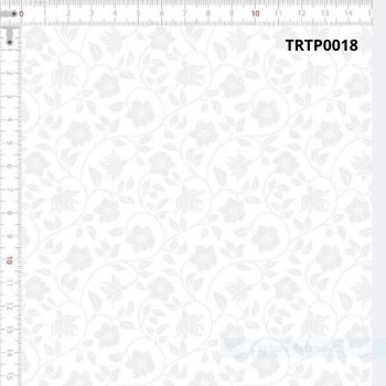 TECIDO TRICOLINE ESTAMPADO 100% ALGODÃO NEUTRO BRANCO SOBRE BRANCO - TRTP0018