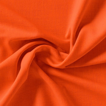 TECIDO TRICOLINE ESTAMPADO 100% ALGODÃO - NEUTRO - LARANJA - TRTC0005