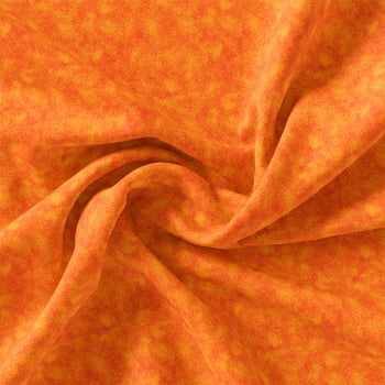 TECIDO TRICOLINE ESTAMPADO 100% ALGODÃO NEUTRO LARANJA - TRTP0010