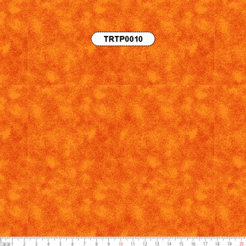 TECIDO TRICOLINE ESTAMPADO 100% ALGODÃO NEUTRO LARANJA - TRTP0010