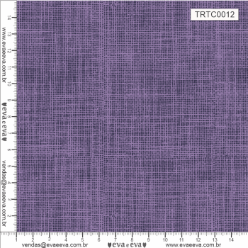 TECIDO TRICOLINE ESTAMPADO 100% ALGODÃO - NEUTRO - LILÁS - TRTC0012