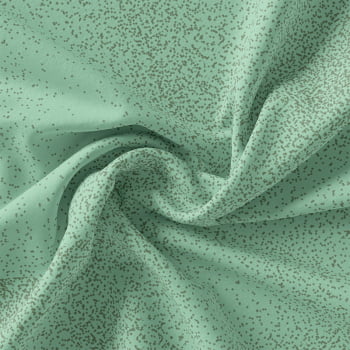 TECIDO TRICOLINE ESTAMPADO 100% ALGODÃO - NEUTRO - VERDE - TRTC0018