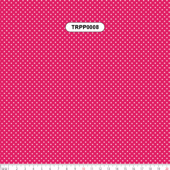 TECIDO TRICOLINE ESTAMPADO 100% ALGODÃO MINI POÁS ROSA PINK - TRPP0008