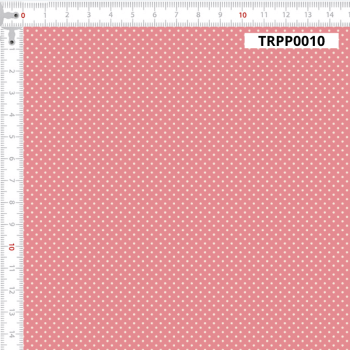 TECIDO TRICOLINE ESTAMPADO 100% ALGODÃO MINI POÁS ROSA ANTIGO - TRPP0010