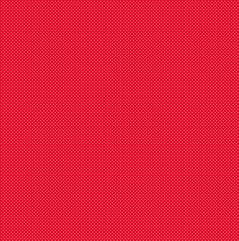 TECIDO TRICOLINE ESTAMPADO 100% ALGODÃO MINI POÁS VERMELHO CLÁSSICO - TRPP0007