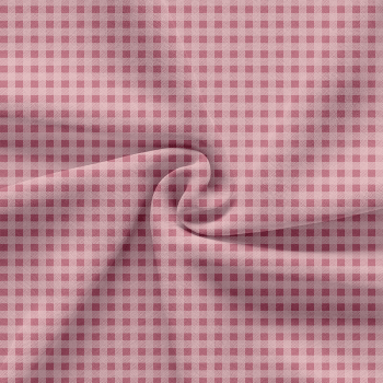 TECIDO TRICOLINE ESTAMPADO 100% ALGODÃO - XADREZ MÉDIO ROSA CLARO - TRXC0001