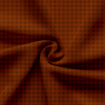 TECIDO TRICOLINE ESTAMPADO 100% ALGODÃO - XADREZ MÉDIO TERRACOTA - TRXC0007
