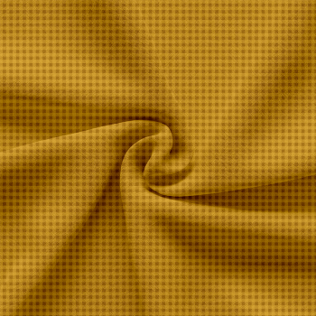 TECIDO TRICOLINE ESTAMPADO 100% ALGODÃO - XADREZ PEQUENO AMARELO - TRXC0020