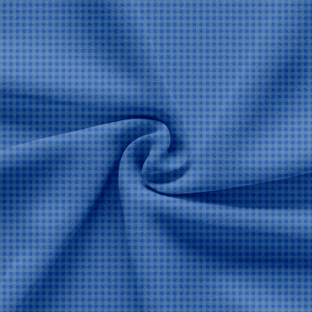 TECIDO TRICOLINE ESTAMPADO 100% ALGODÃO - XADREZ PEQUENO AZUL - TRXC0027