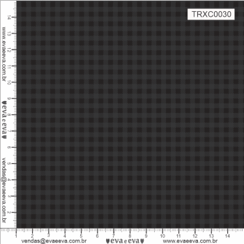 TECIDO TRICOLINE ESTAMPADO 100% ALGODÃO - XADREZ PEQUENO CINZA CHUMBO - TRXC0030