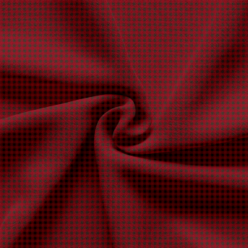 TECIDO TRICOLINE ESTAMPADO 100% ALGODÃO - XADREZ PEQUENO VERMELHO - TRXC0018