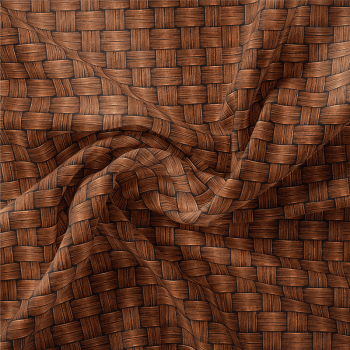 TECIDO TRICOLINE EXCLUSIVO 100% ALGODÃO - CESTARIA CHIC - TEXTURA PALHA 3D MARROM - DGCE916503T