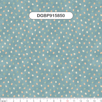 TECIDO TRICOLINE EXCLUSIVO 100% ALGODÃO - FLORESTA ENCANTADA - BOLINHAS E POÁS - DGBP915850