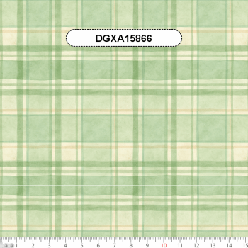 TECIDO TRICOLINE EXCLUSIVO 100% ALGODÃO - FLORESTA ENCANTADA - XADREZ AQUARELA - DGXA915866