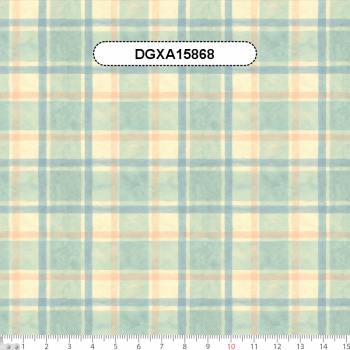 TECIDO TRICOLINE EXCLUSIVO 100% ALGODÃO - FLORESTA ENCANTADA - XADREZ AQUARELA - DGXA915868