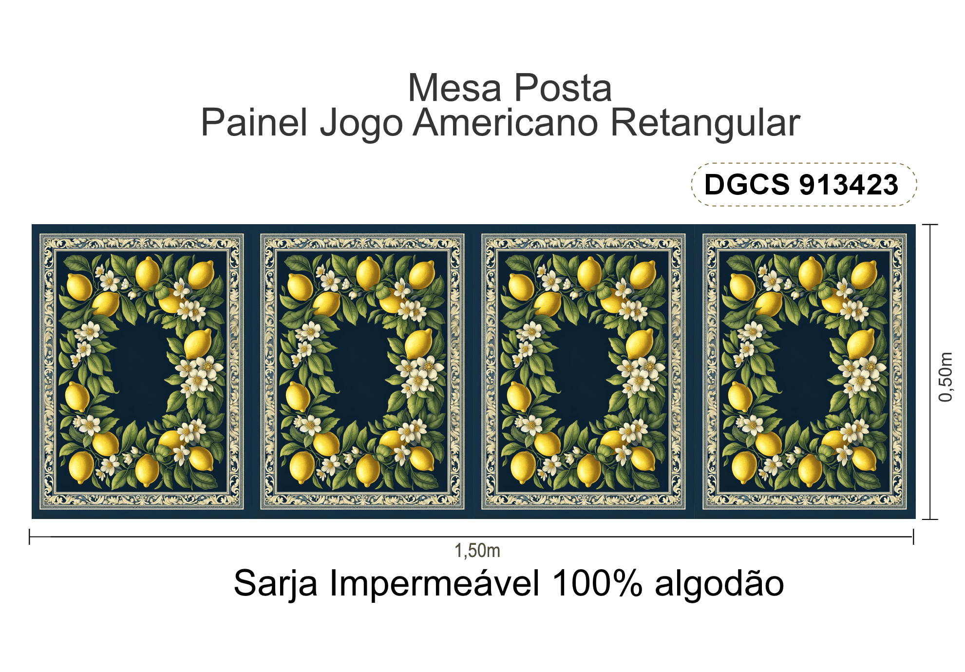 Explore a coleção Charme Siciliano com estampas elegantes de limões e flores. Ideal para costura criativa e decoração com sofisticação mediterrânea.