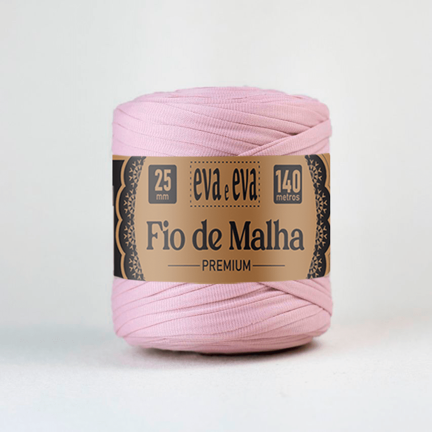 FIO DE MALHA PREMIUM EVA E EVA 25MM ROSE ANTIGO - FIOMA-07