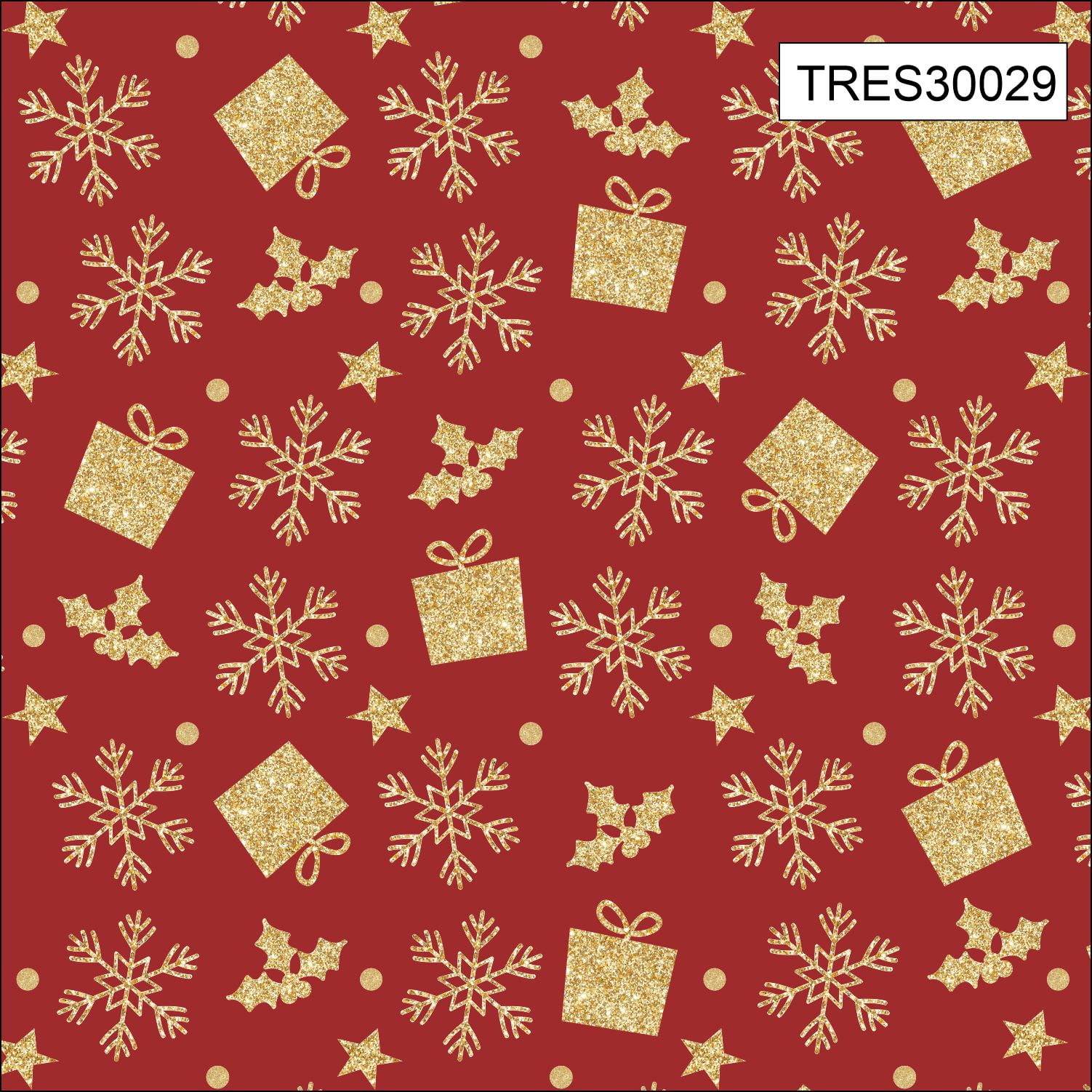 Tecidos Tricoline Estampado Flores de Natal Fundo Xadrez Vermelho