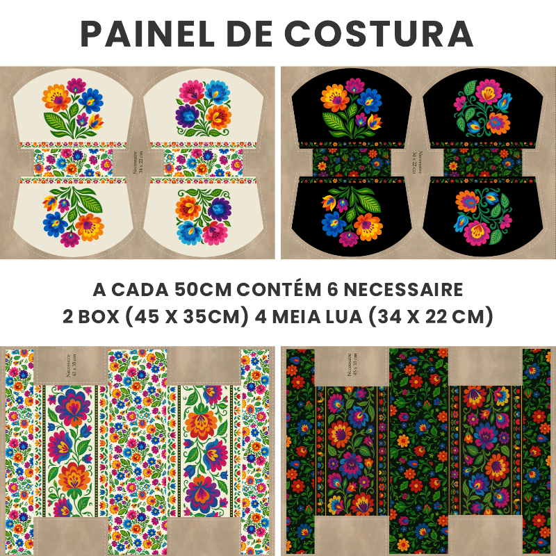 Tricoline e Sarja 100% Algodão para Costura Criativa e Patchwork