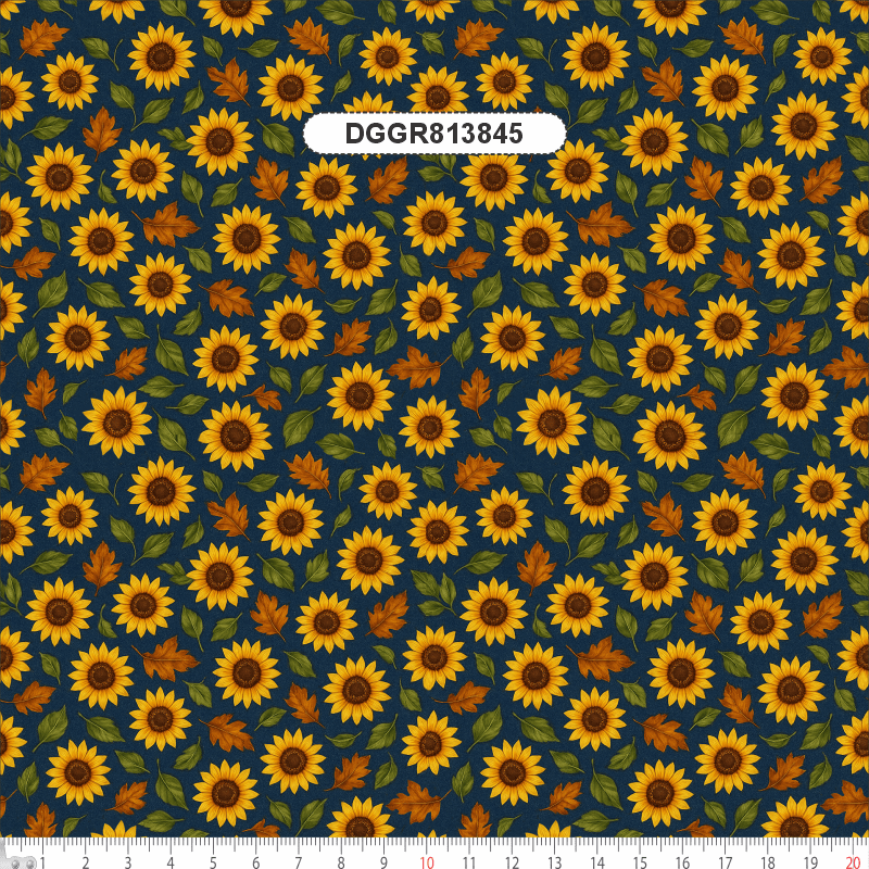 TECIDO TRICOLINE EXCLUSIVO 100% ALGODÃO - CAMPOS DE GIRASSOL - FLORAL - DGGR813845