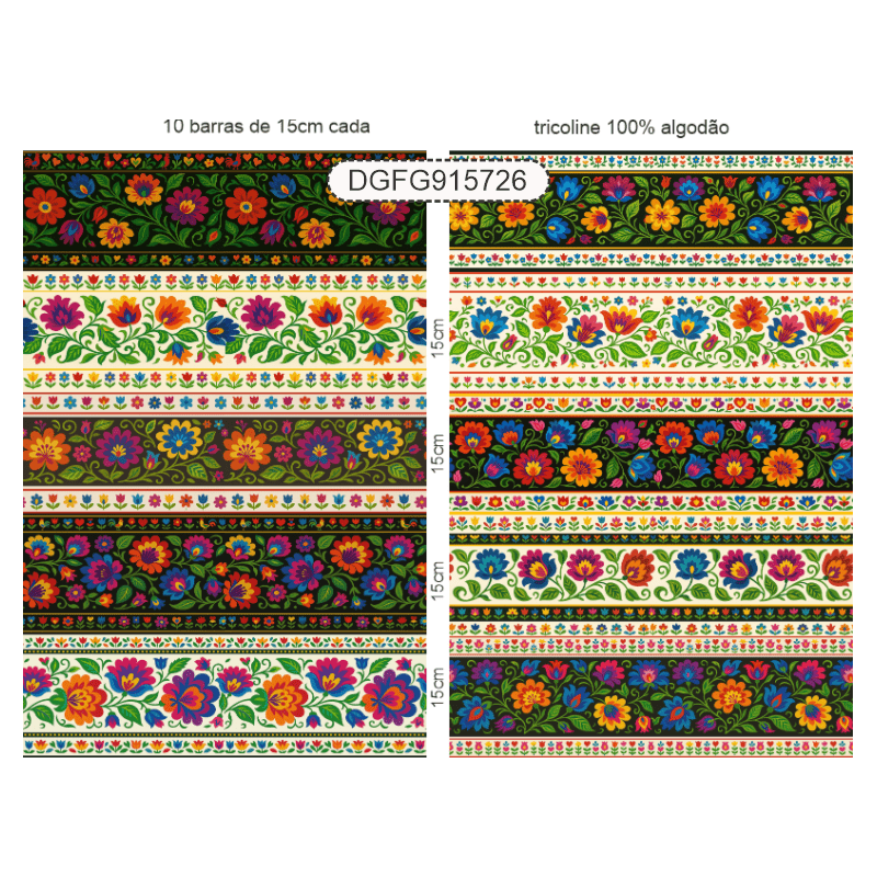 Tricoline e Sarja 100% Algodão para Costura Criativa e Patchwork