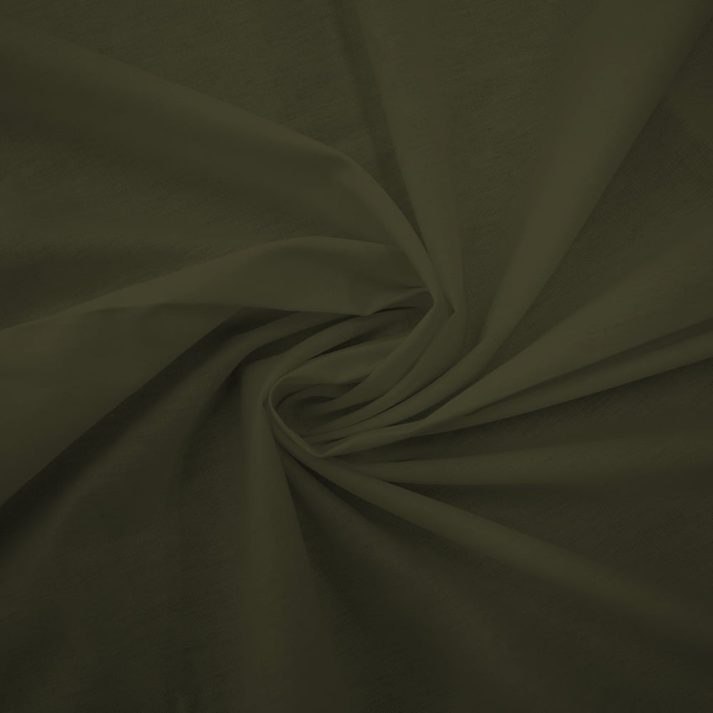 TECIDO TRICOLINE LISO VERDE OLIVA 100% ALGODÃO - TRLI40071