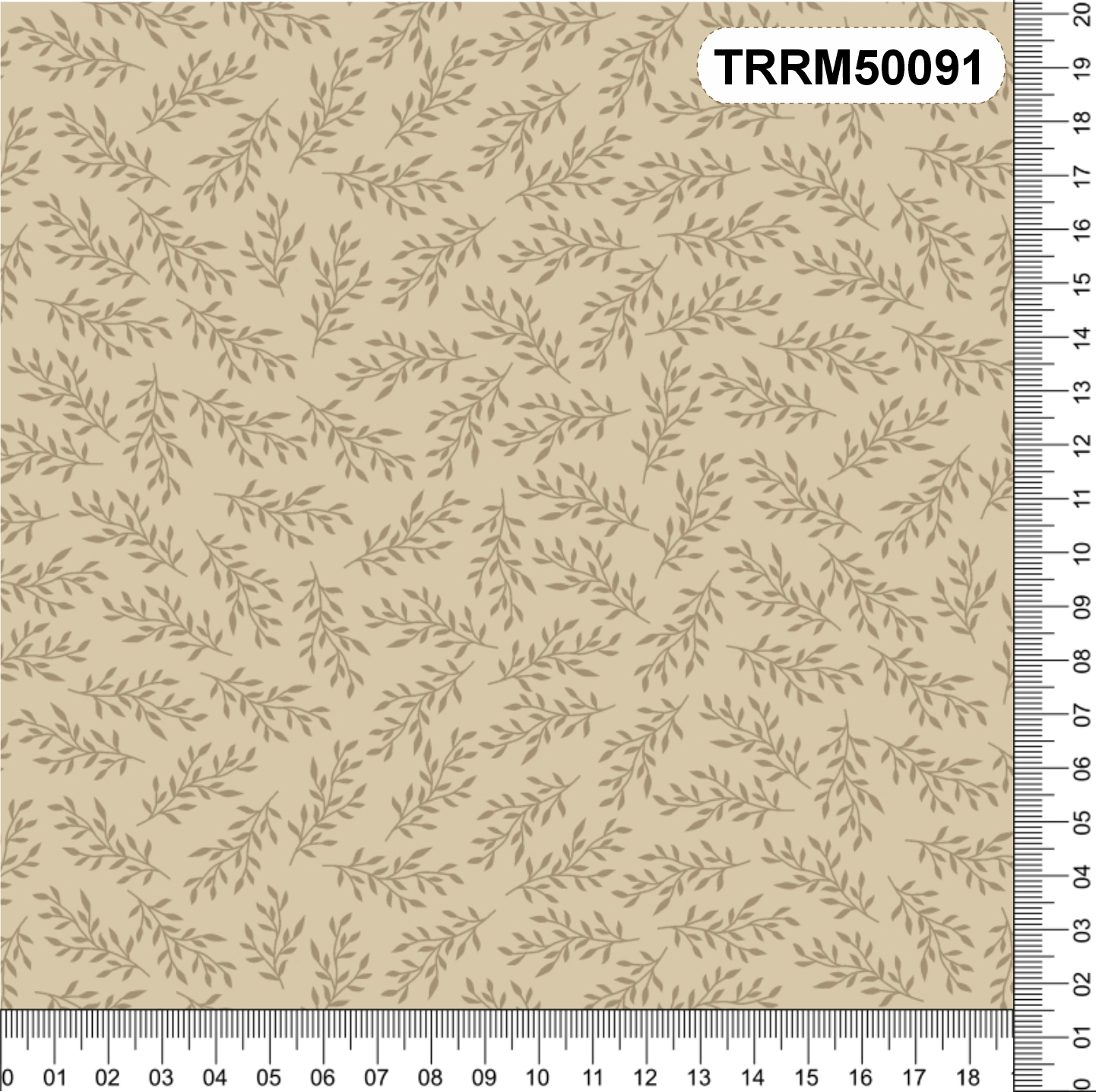 Tricoline 100% Algodão -  RAMINHOS: Composê perfeito para Costura Criativa