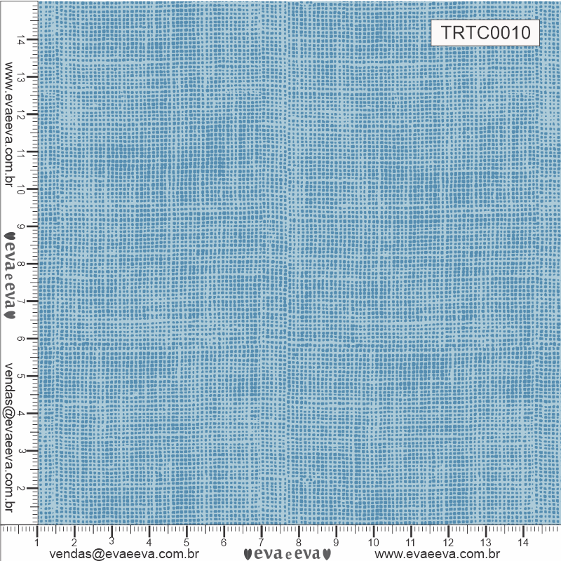TECIDO TRICOLINE ESTAMPADO 100% ALGODÃO - NEUTRO - AZUL BEBÊ - TRTC0010