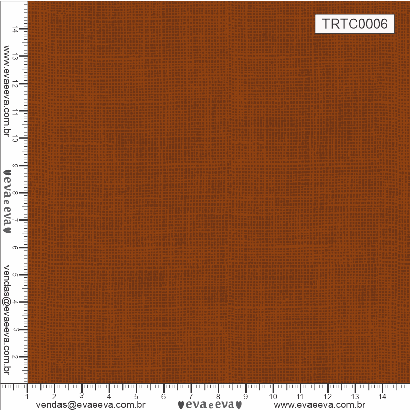 TECIDO TRICOLINE ESTAMPADO 100% ALGODÃO - NEUTRO - TERRACOTA - TRTC0006