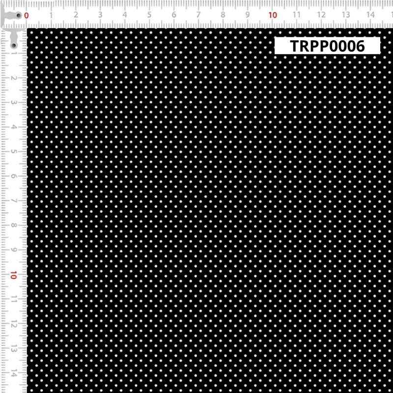 TECIDO TRICOLINE ESTAMPADO 100% ALGODÃO MINI POÁS PRETO - TRPP0006