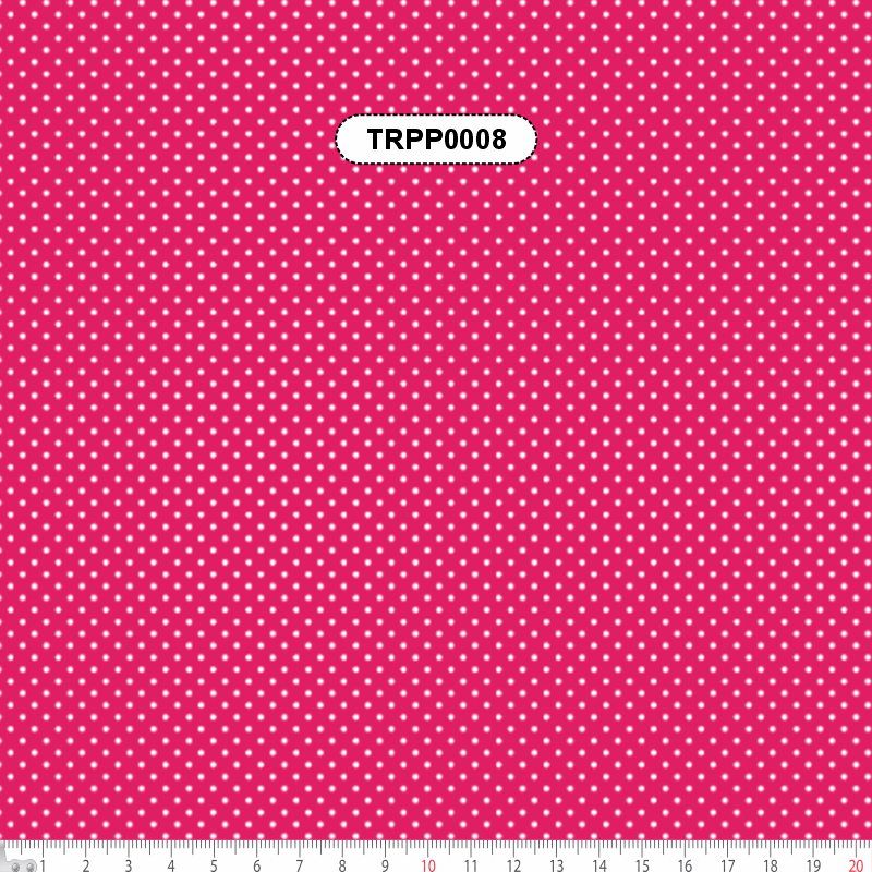 TECIDO TRICOLINE ESTAMPADO 100% ALGODÃO MINI POÁS ROSA PINK - TRPP0008