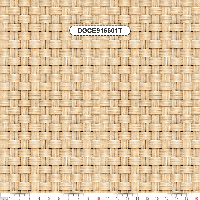 TECIDO TRICOLINE EXCLUSIVO 100% ALGODÃO - CESTARIA CHIC - TEXTURA PALHA 3D BEGE - DGCE916501T