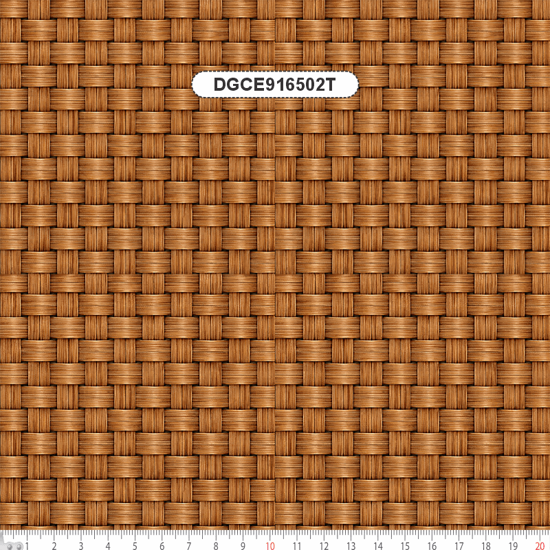 TECIDO TRICOLINE EXCLUSIVO 100% ALGODÃO - CESTARIA CHIC - TEXTURA PALHA 3D CARAMELO - DGCE916502T