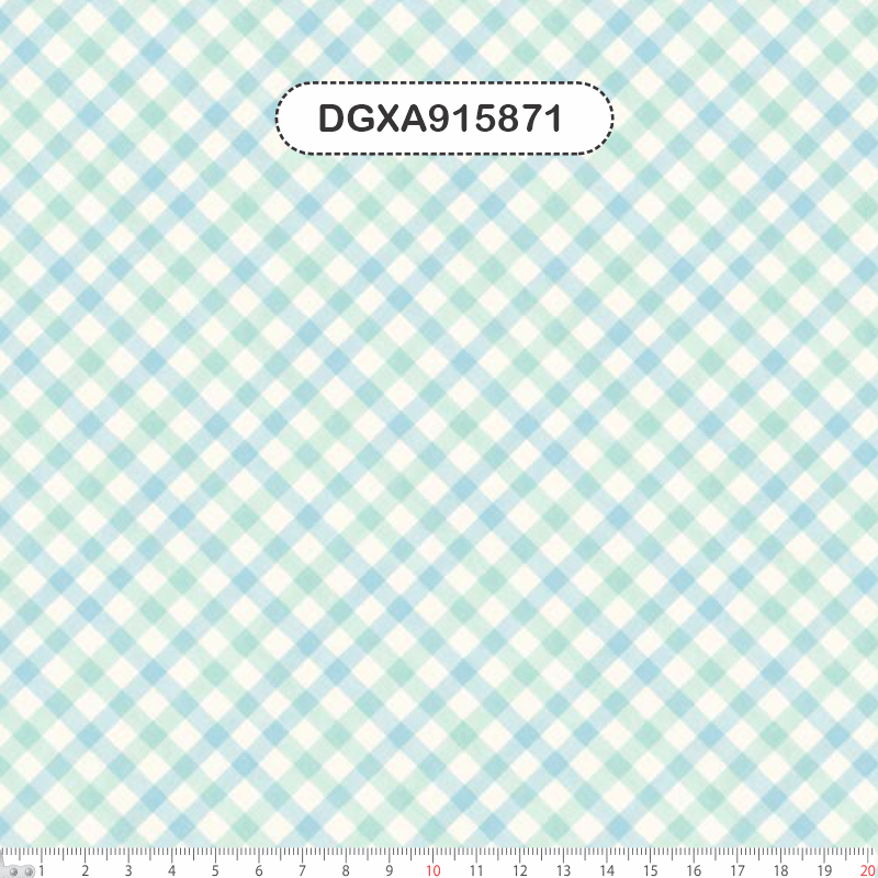 TECIDO TRICOLINE EXCLUSIVO 100% ALGODÃO - PÁSCOA DOS COELHINHOS - XADREZ AQUARELA - DGXA915871