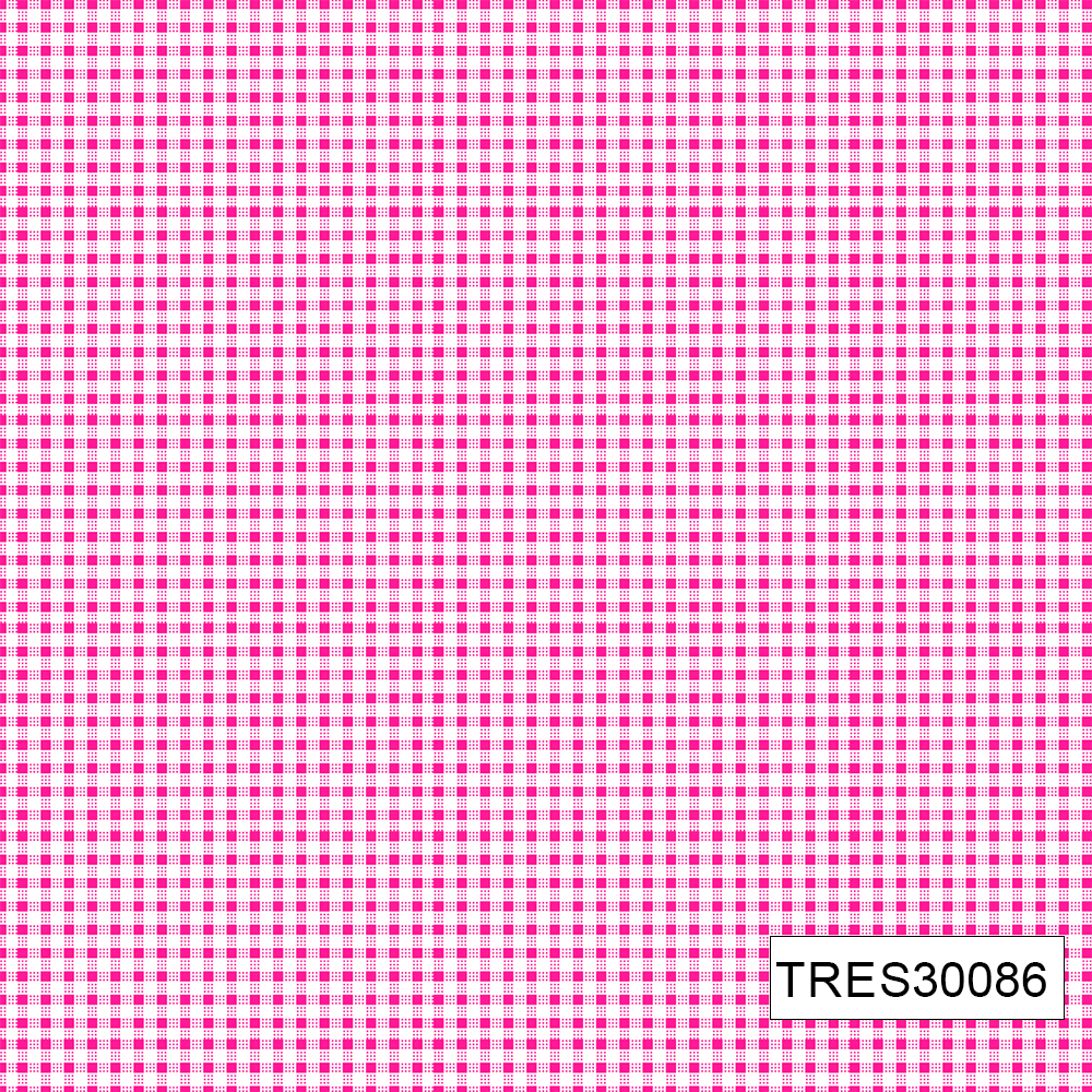 TECIDO TRICOLINE ESTAMPADO 100% ALGODÃO XADREZ ROSA BEBE E BRANCO